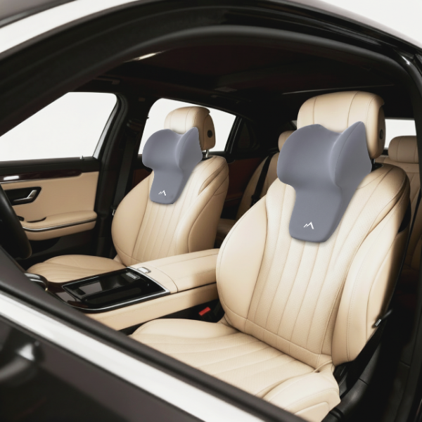 Pharaoh Voyage+ Memory Foam Car Neck Pillow – Premium Ergonomic Support for Long Drives