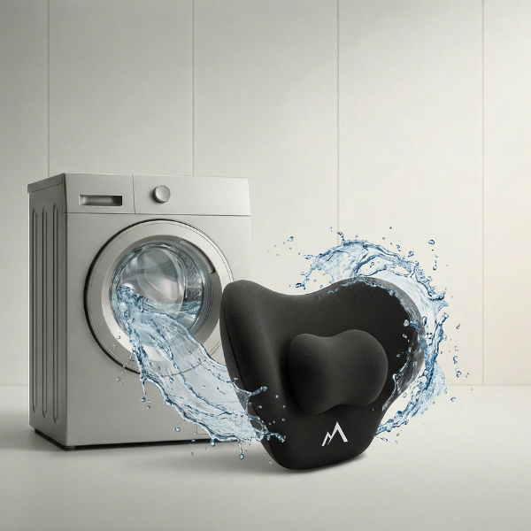 Pharaoh Aura+ Adjustable Memory Foam Car Neck Pillow β With Adaptive Central Support Pad for Daily Comfort