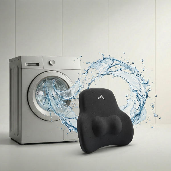 Pharaoh Spine+ Memory Foam Car Backrest – Ultimate Lumbar Support & Pain Relief Add-On