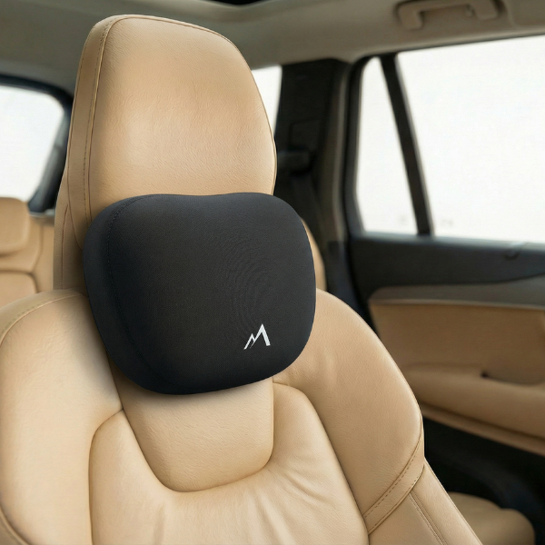 Pharaoh Solace Memory Foam Car Neck Pillow – Maybach-Inspired Luxury Comfort Cushion