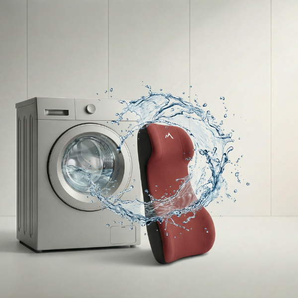 Pharaoh Sculpt+ Integrated Memory Foam Neck & Back Pillow – Full-Body Ergonomic Car Support System