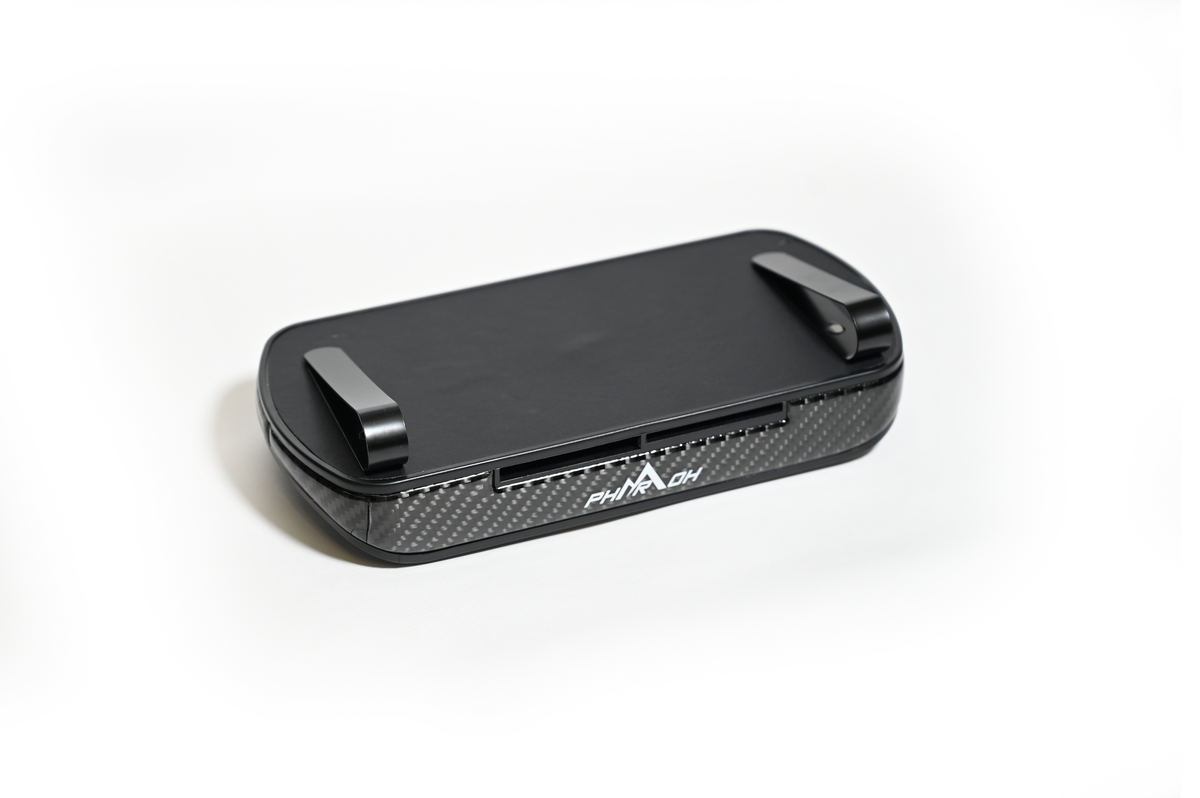Pharaoh Premium Carbon Fiber Tissue Holder - Car Tissue Holder Install View | Pharaoh Automotive