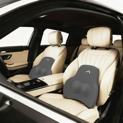 Pharaoh Spine+ Memory Foam Car Backrest – Ultimate Lumbar Support & Pain Relief Add-On