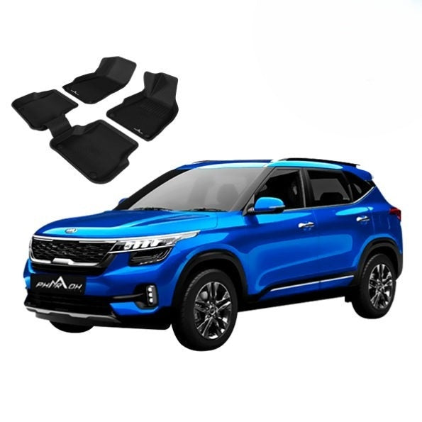 Pharaoh 3D mats inside Kia Seltos HTX SUV