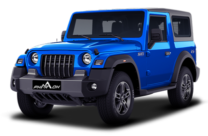 Pharaoh 3D floor mats in Mahindra Thar interior (not Roxx)

