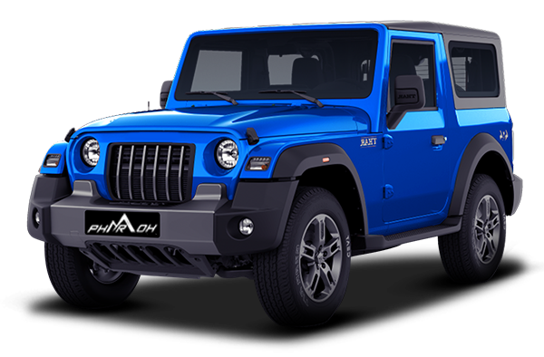 Pharaoh 3D floor mats in Mahindra Thar interior (not Roxx)

