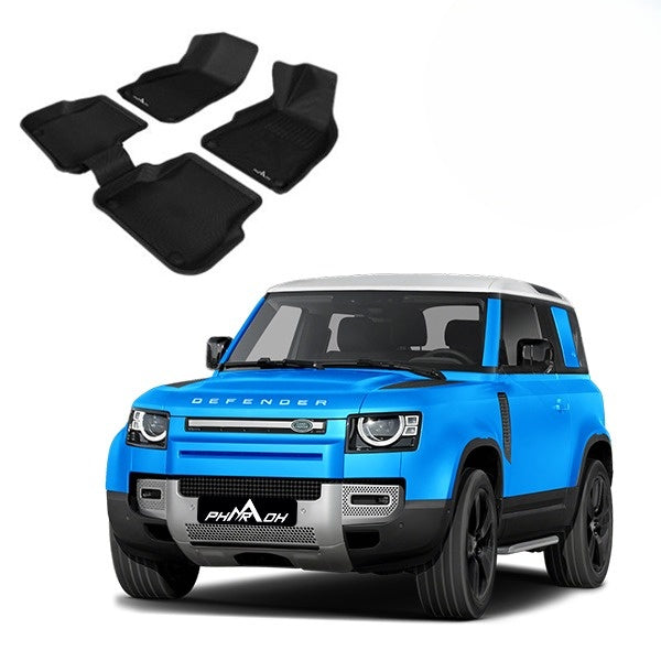 Land Rover Defender Floor Mats ( 2 Rows ) - Custom Fit, Waterproof & Anti Skid