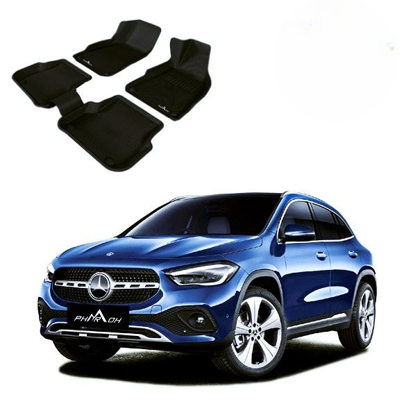 Pharaoh 3D floor mats installed in Mercedes-Benz GLA SUV

