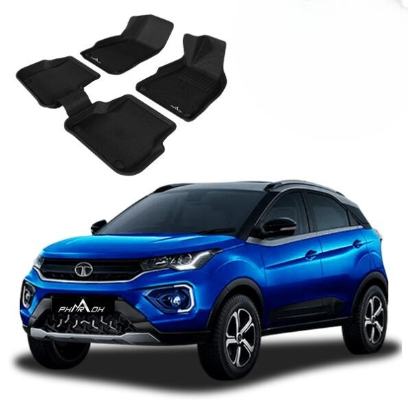 Tata Nexon Car Floor Mats (2017 -2022 ) - Custom Fit, Waterproof & Anti Skid