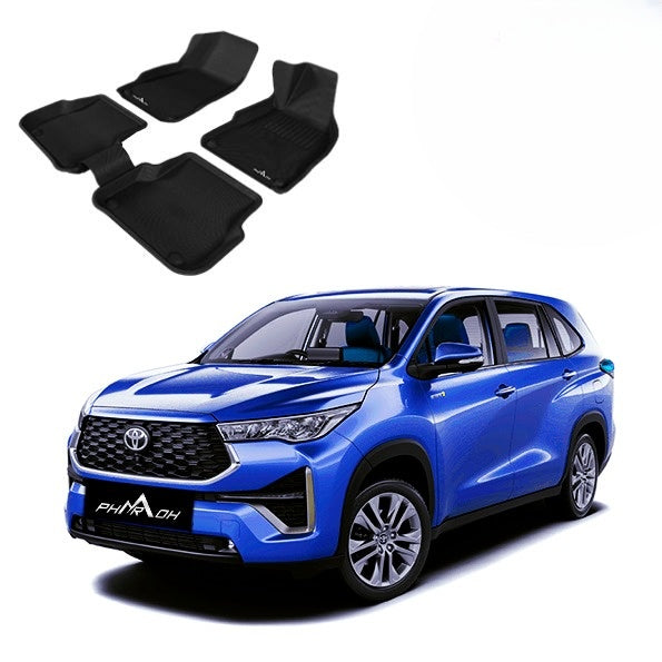 Toyota Innova Hycross Car Floor Mats - Custom Fit, Waterproof & Anti Skid