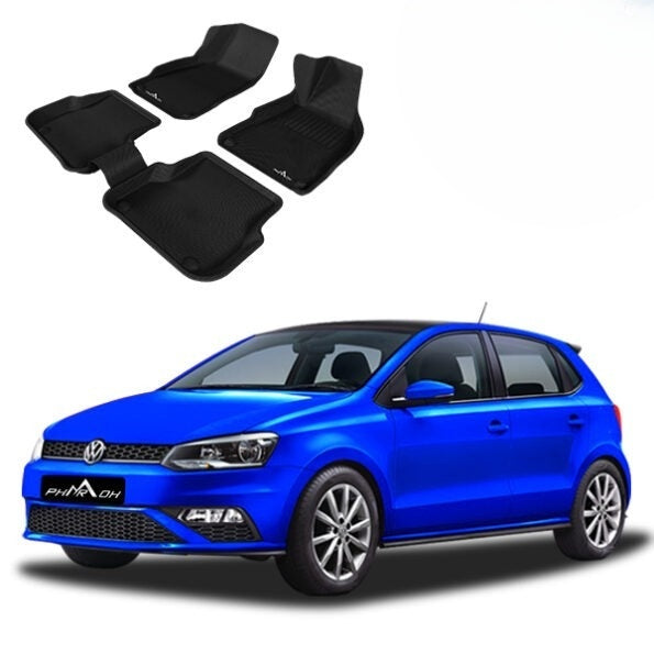 Pharaoh 3D mats fitted inside Volkswagen Polo interior

