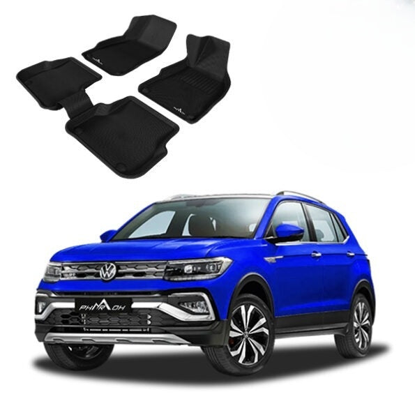 Volkswagen Taigun Car Floor Mats (2021 - 2023)  - Custom Fit, Waterproof & Anti Skid
