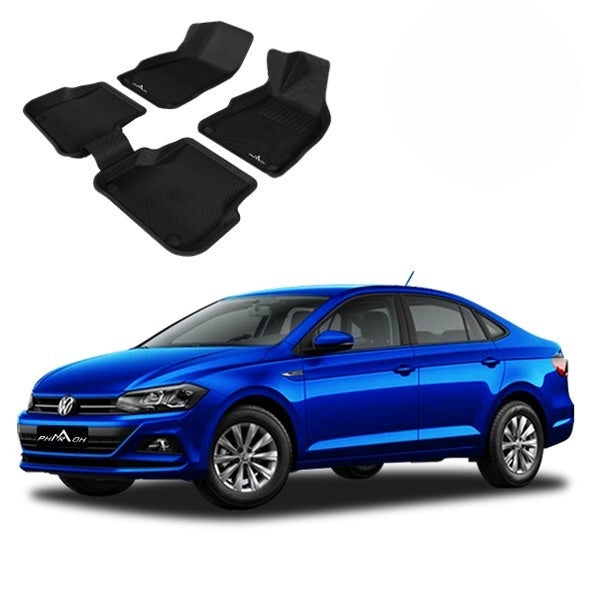 Pharaoh 3D mats installed in Volkswagen Virtus 2024 model