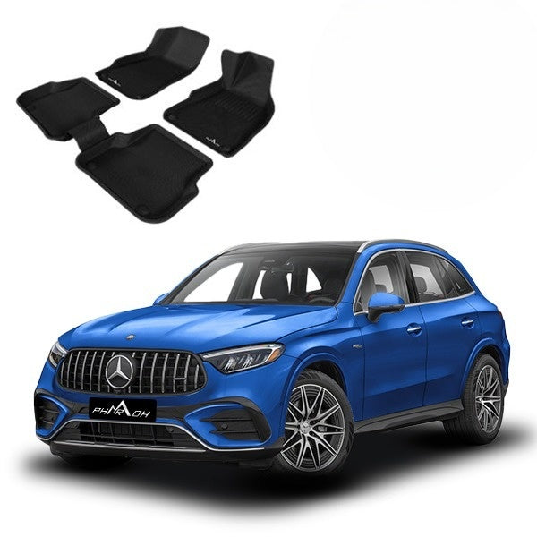 Pharaoh 3D mats installed in Mercedes-Benz GLC 2023 cabin

