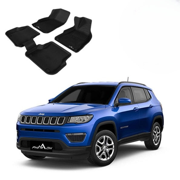 Jeep Compass Car Floor Mats - Custom Fit, Waterproof & Anti Skid