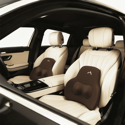 Pharaoh Spine+ Memory Foam Car Backrest – Ultimate Lumbar Support & Pain Relief Add-On