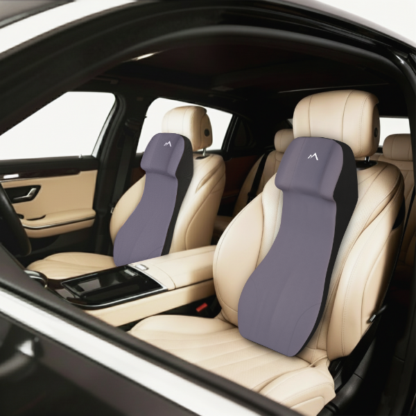 Pharaoh Sculpt+ Integrated Memory Foam Neck & Back Pillow – Full-Body Ergonomic Car Support System