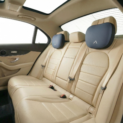 Pharaoh Solace Memory Foam Car Neck Pillow – Maybach-Inspired Luxury Comfort Cushion